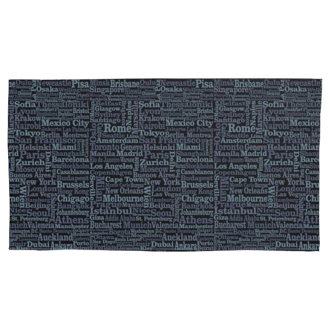 World Cities pillowcases (Front)