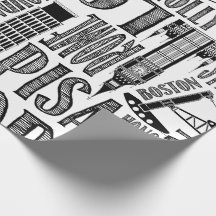 World Cities Wrapping Paper