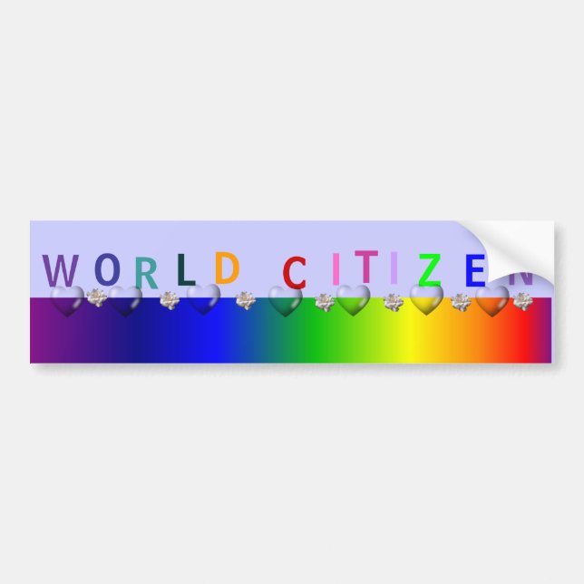 World Citizen Bumper Sticker (Front)