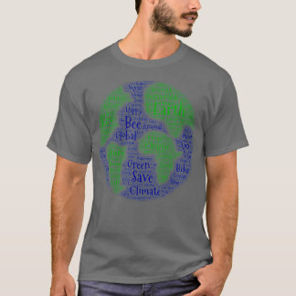 World Cloud Earth T-Shirt