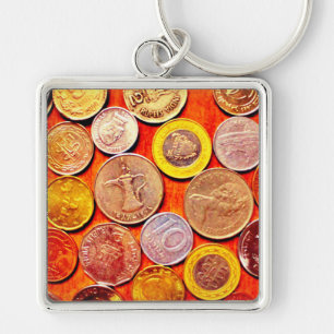 World Coins Key Ring
