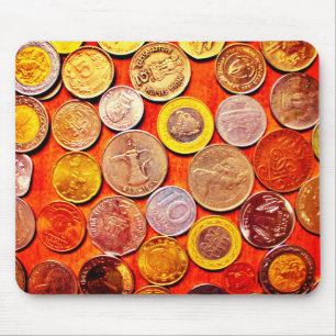 World Coins Mouse Pad