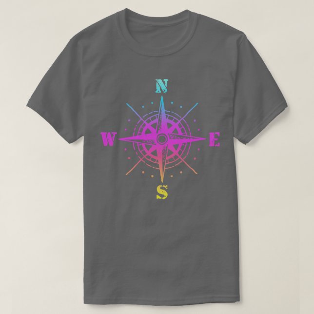 World compass drawing T-Shirt (Design Front)