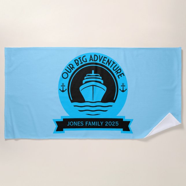 World Cruise Beach Towel (Front)
