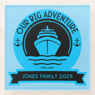 World Cruise Glass Coaster