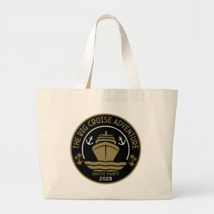 World Cruise Trip Adventure Accessory Large Tote Bag