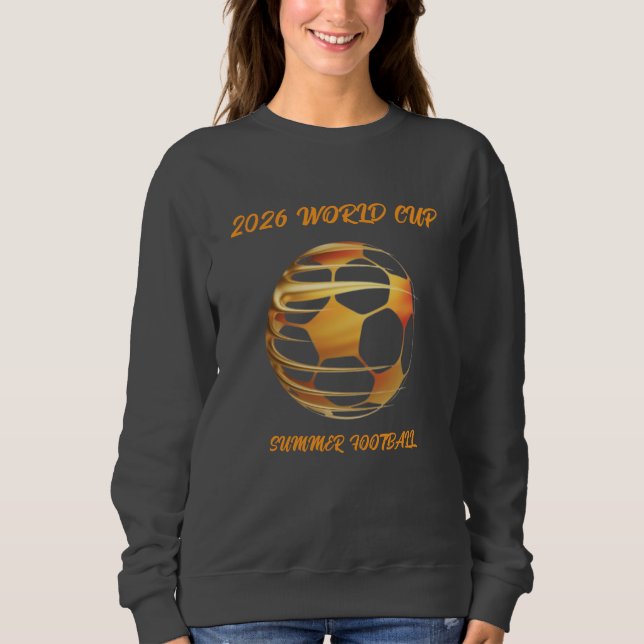 World Cup 2026 Gold Trophy  Hoodie Sweatshirt (Front)