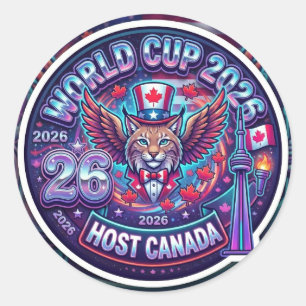 WORLD CUP 2026 NORTH AMERICA HOST CANADA CLASSIC ROUND STICKER