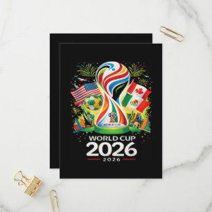 World Cup 2026 Soccer Tournament Invitation Postcard