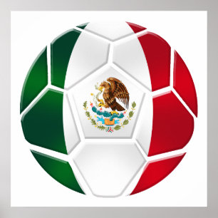 World Cup Brazil 2014 Mexican National team futbol Poster