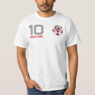 World Cup England #10 Rooney T-Shirt Both Sides