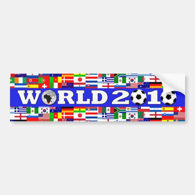 World Cup Flags Bumper Sticker (Front)