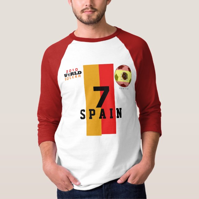 World Cup Silver Shoe #7 Villa Spain T-Shirt (Front)