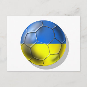 World Cup Soccer Brazil 2014 Ukraine 2012 Euro Postcard