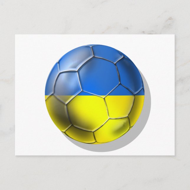 World Cup Soccer Brazil 2014 Ukraine 2012 Euro Postcard (Front)