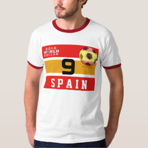World Cup Spain #9 Torres T-Shirt Both Sides