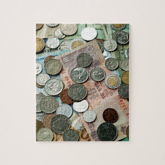 World Currencies Jigsaw Puzzle (Vertical)