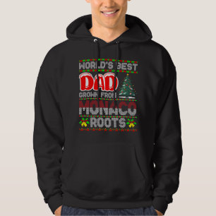 World Dad Grown Monaco Roots Christmas Gift Hoodie