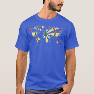 World Dartboard Dart Dart Player Bullseye Team T-Shirt