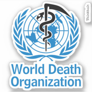 "World Death Organisation" WHO Logo Parody Vinyl