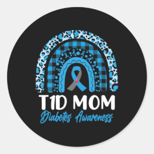 World Diabetes Awareness Day T1d Type 1 Diabetes M Classic Round Sticker