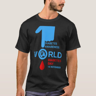 World Diabetes Day 2022 Type 1 Type 2 Diabetes Awa T-Shirt