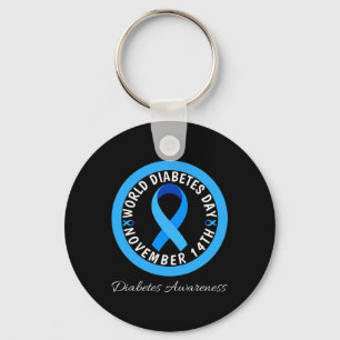 World Diabetes Day 2023 Type 1 Type 2 Diabetes Awa Key Ring