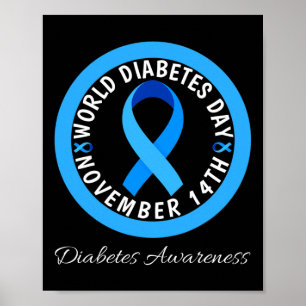 World Diabetes Day 2023 Type 1 Type 2 Diabetes Awa Poster