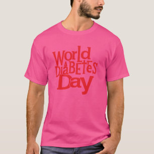 World Diabetes Day Silhouette Vector Illustration T-Shirt