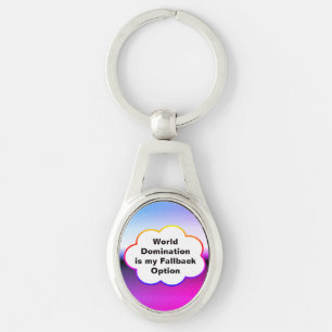 World Domination Keychainv Key Ring
