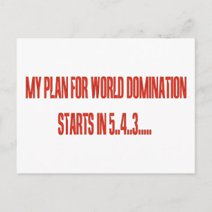 World Domination Postcard