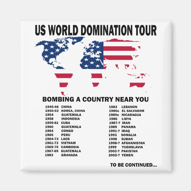 World Domination Tour Magnet (Front)