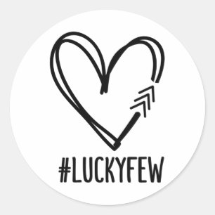 World Down Syndrome Awareness Day 3 Arrows Lucky F Classic Round Sticker