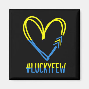 World Down Syndrome Awareness Day 3 Arrows Lucky F Magnet