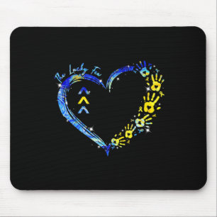 World Down Syndrome Awareness Day Lucky Few T21 He Mouse Pad