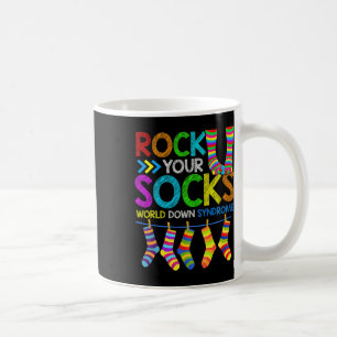 World Down Syndrome Day 2023 Boys Girls Kids Rock  Coffee Mug