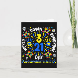 World Down Syndrome Day 321 Awareness Support Men Card