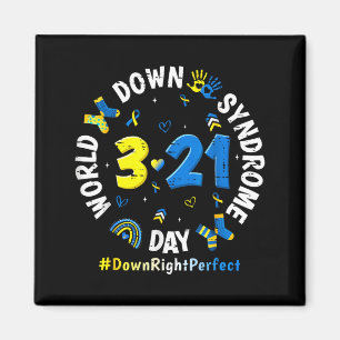 World Down Syndrome Day 3 21 Awareness Rainbow Magnet