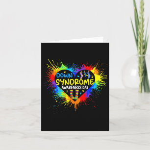 World Down Syndrome Day 3 21 Heart Trisomy Support Card