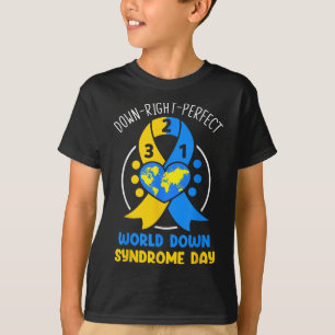 World Down Syndrome Day Awareness 321 T21 Down Rig T-Shirt