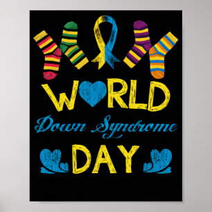 World Down Syndrome Day Awareness Socks Poster