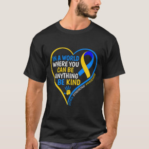 World Down Syndrome Day Be Kind Down Syndrome Awar T-Shirt
