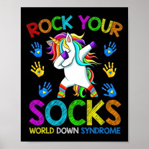 World Down Syndrome Day For Boy Kids Rock Your Soc Poster