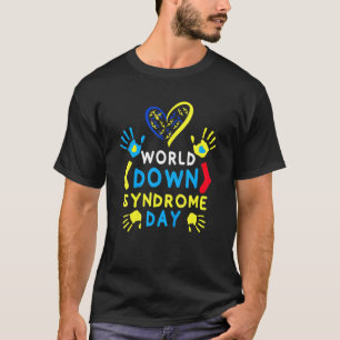 World Down Syndrome Day Handprint Socks T-Shirt