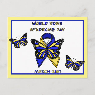 World Down Syndrome Day is March 21st Postcard
