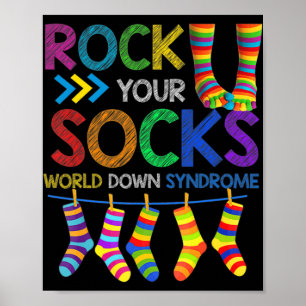 World Down Syndrome Day Rock Your Socks Awareness Poster