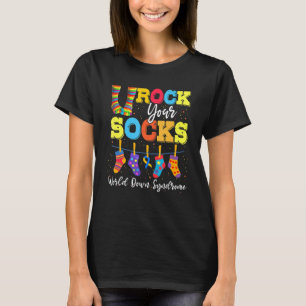 World Down Syndrome Day  Rock Your Socks Awareness T-Shirt