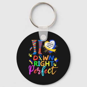 World Down Syndrome Day Rock Your Socks T21 Awaren Key Ring