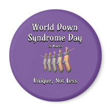 World Down Syndrome Day.  Unique not Less