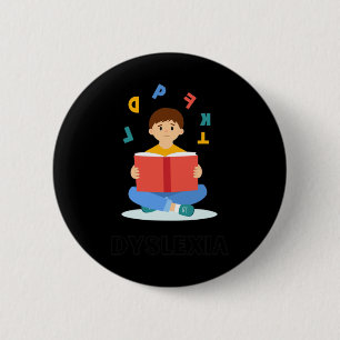 World Dyslexia Awareness Day Racerback 6 Cm Round Badge